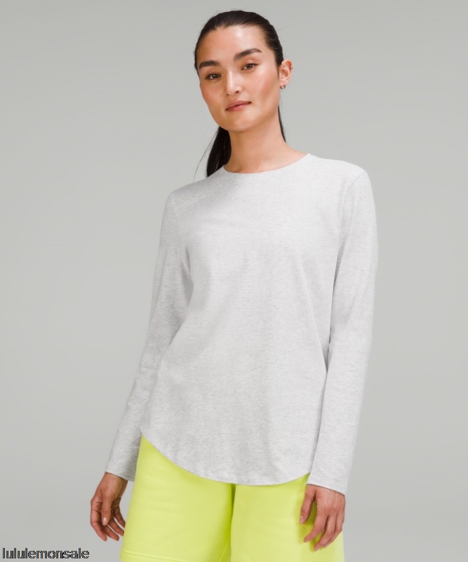 Lululemon Damen DELULU297 | Love Langarmshirt Hellgrau